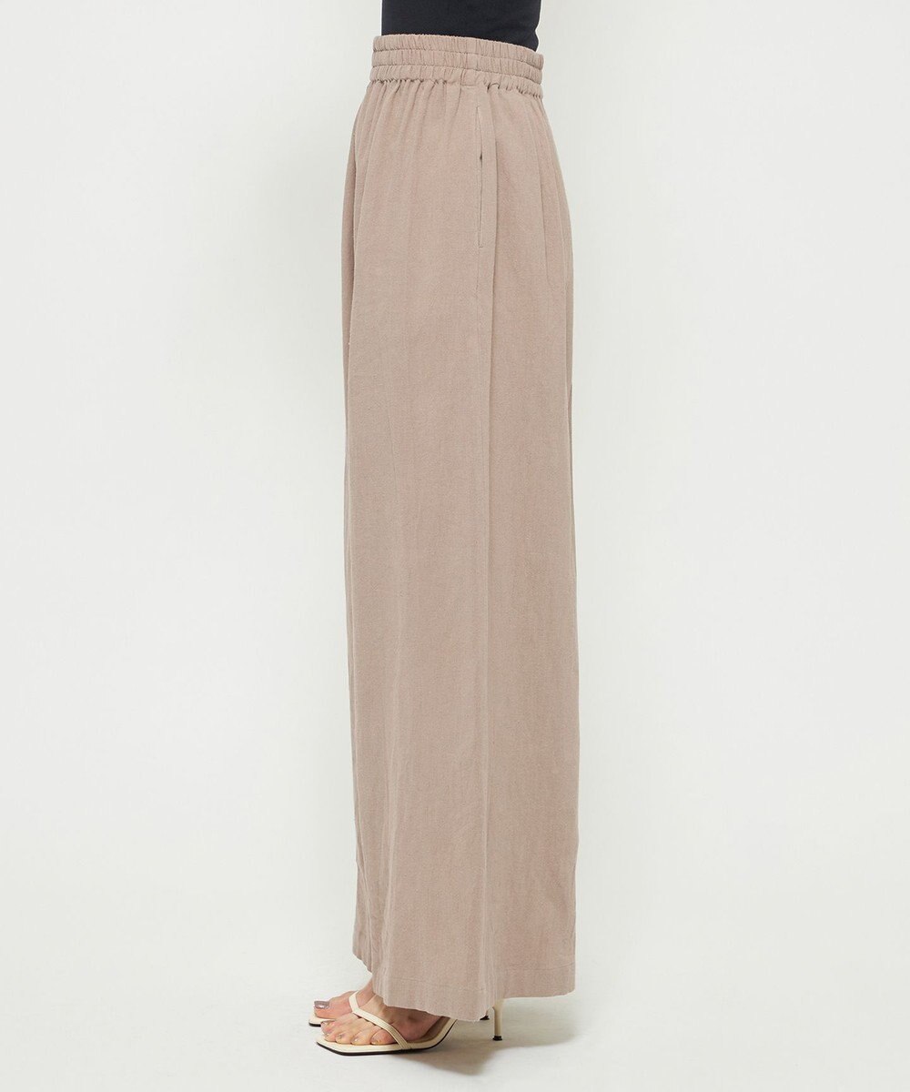 uncrave コットンリネンボイル ワイドパンツ 
