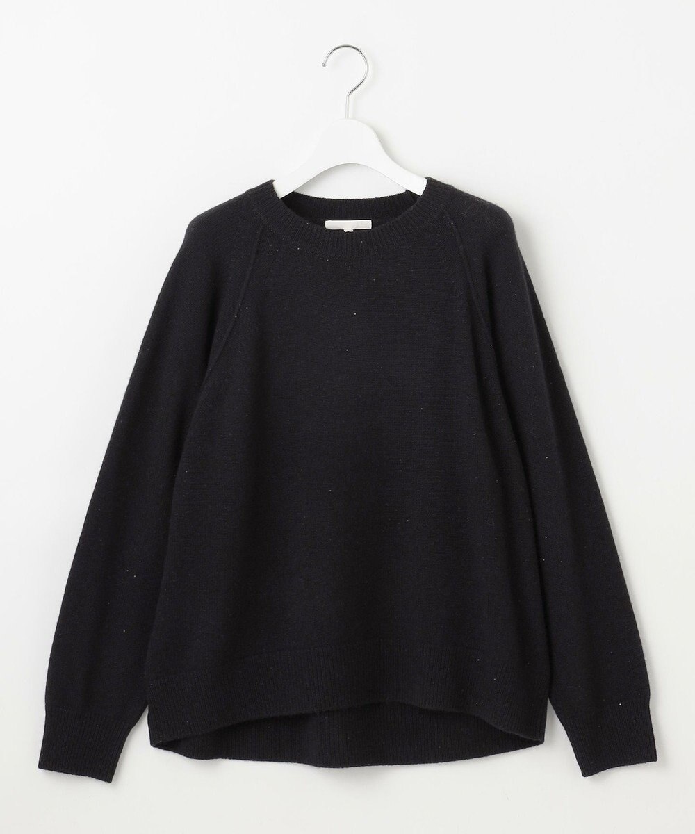 自由区 S 【カタログ掲載】ウールカシミヤブレンドスパンコールラグランスリーブ ニット 