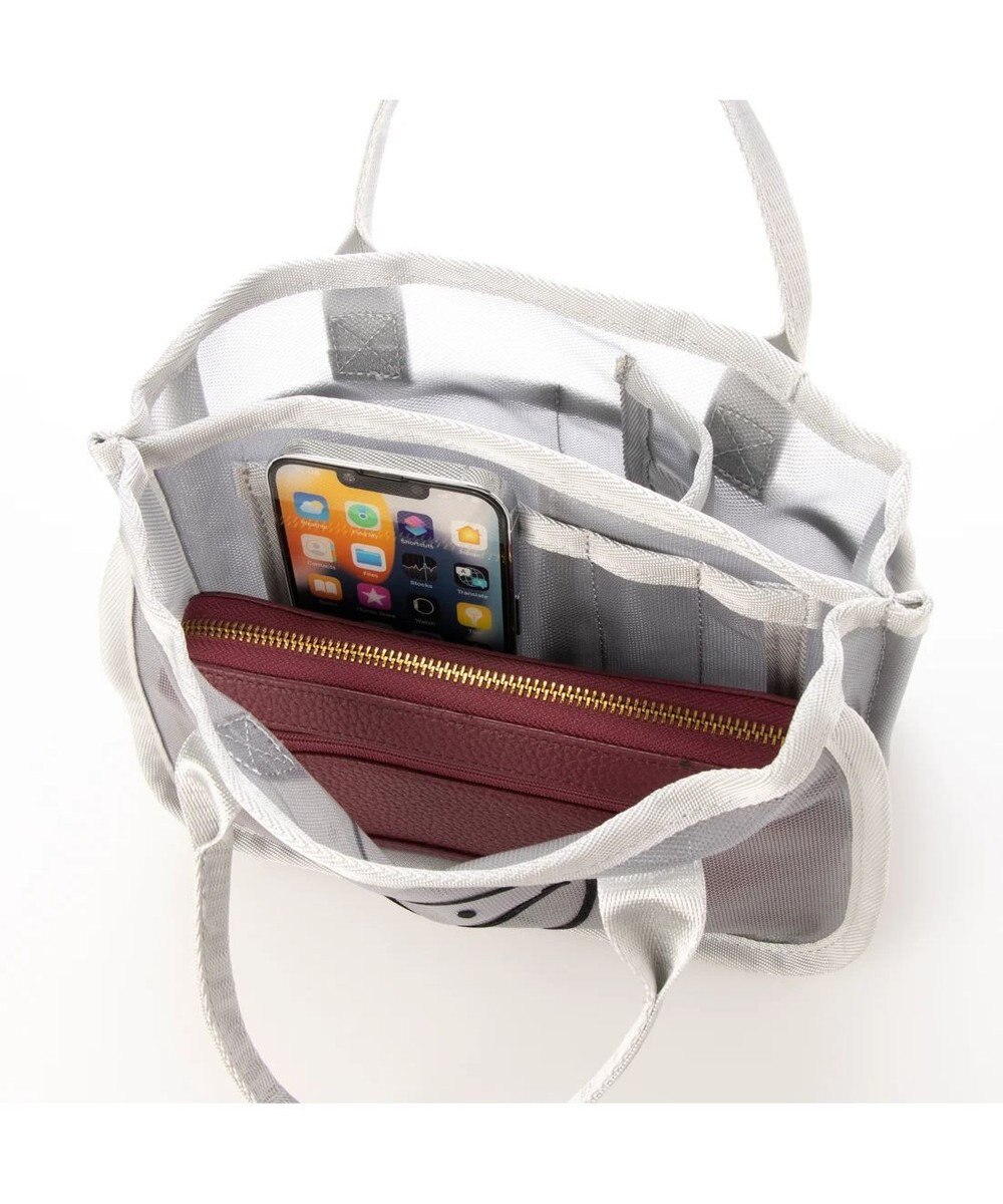 UNBILLION cachecache スマイルモチーフメッシュバッグインバッグ 