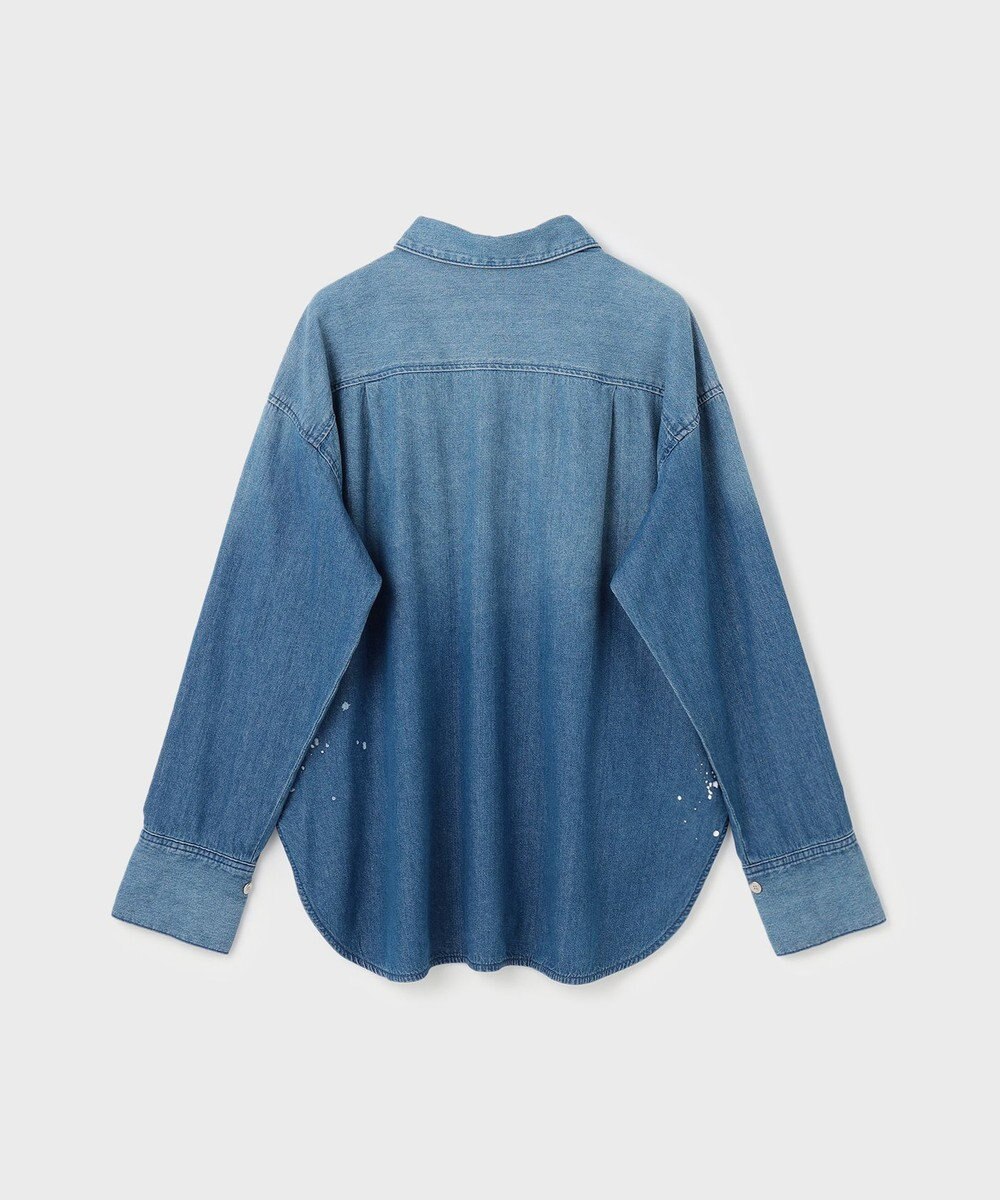 GRACE CONTINENTAL スリットスリーブデニムシャツ 