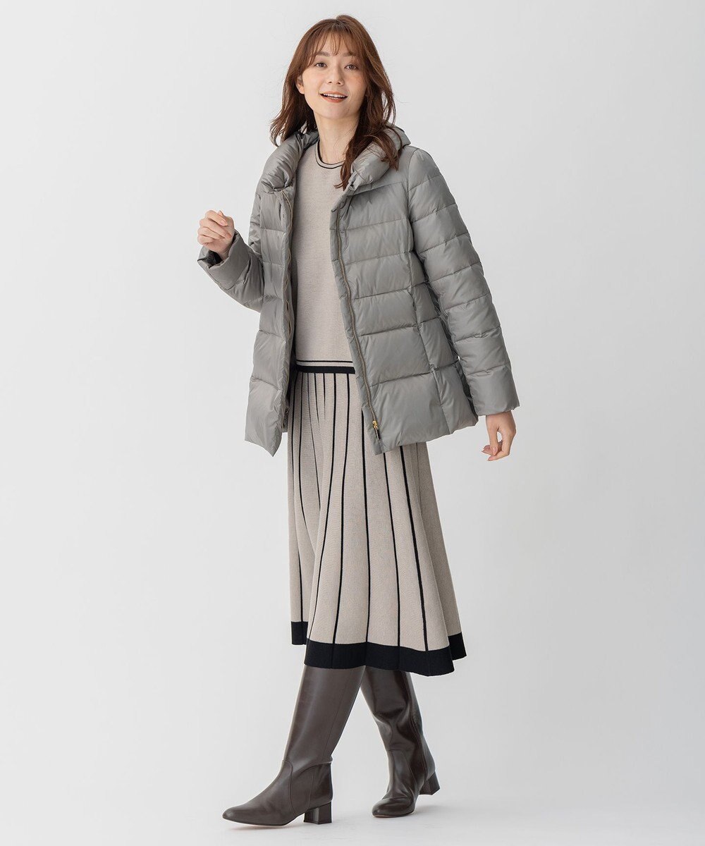自由区 【XSサイズ～/洗える】ブライトダウン ミドル丈ダウンコート 