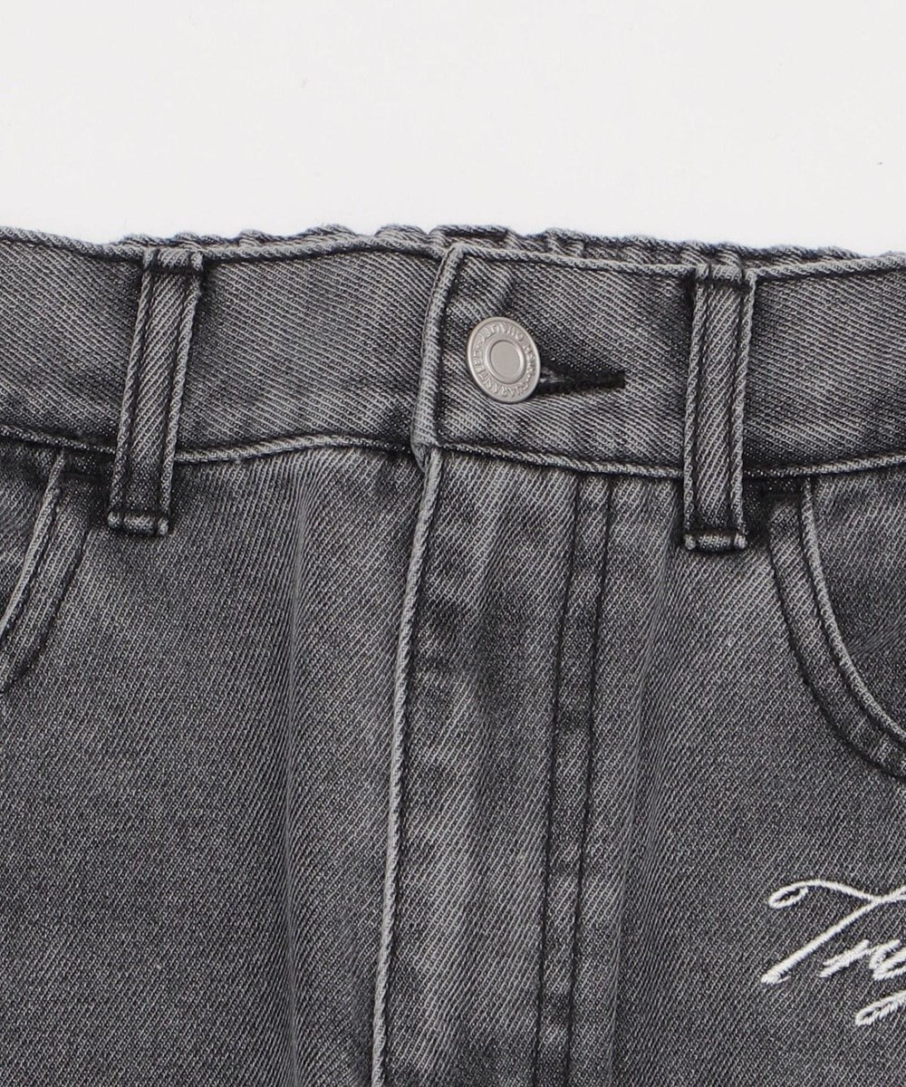 WEGO 刺繍ロゴバレルレッグパンツ 