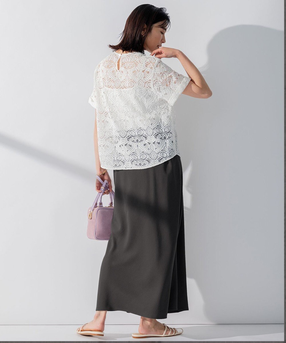 23区 【洗える】レース ブラウス 