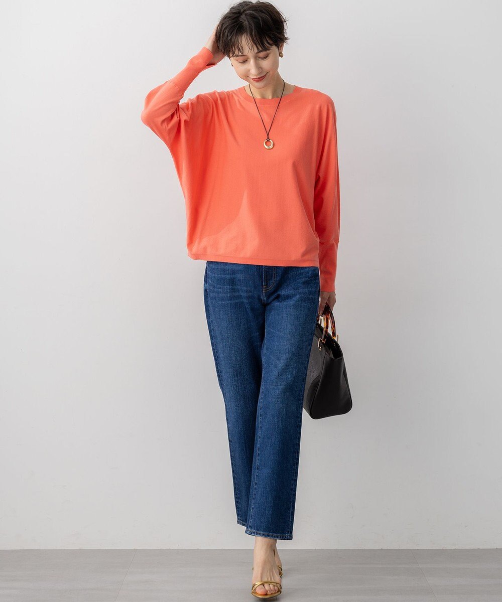 23区 【洗える/吊り干しOK】ヴィスコースストレッチ ドルマンスリーブ ニット 