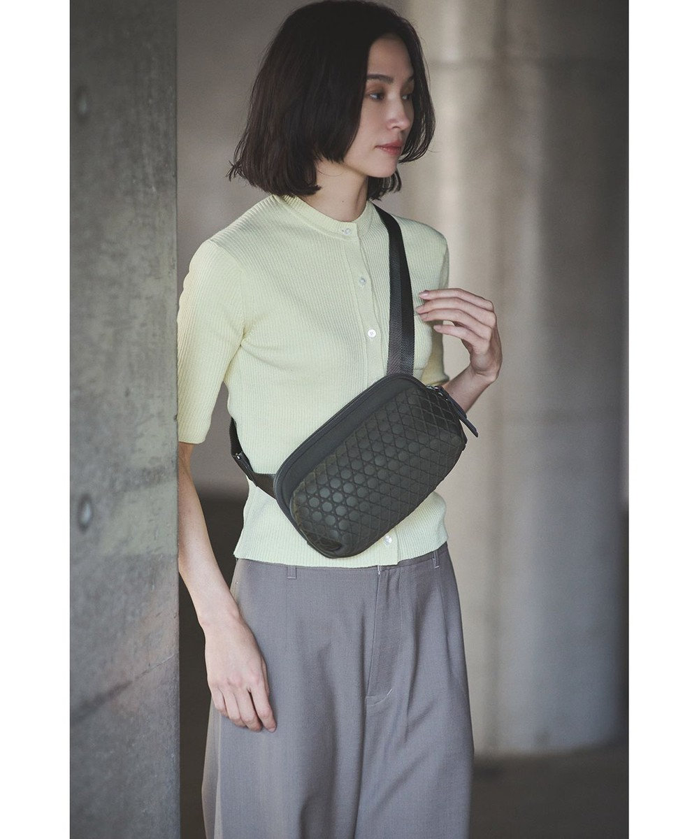 MIYABIYA LAQUOH【撥水加工】篭目柄エンボスボンディング2WAYショルダー 
