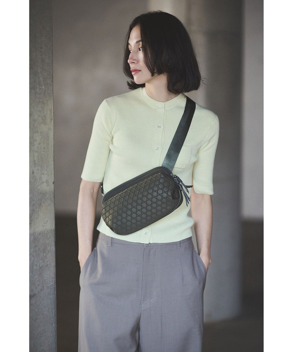 MIYABIYA LAQUOH【撥水加工】篭目柄エンボスボンディング2WAYショルダー 