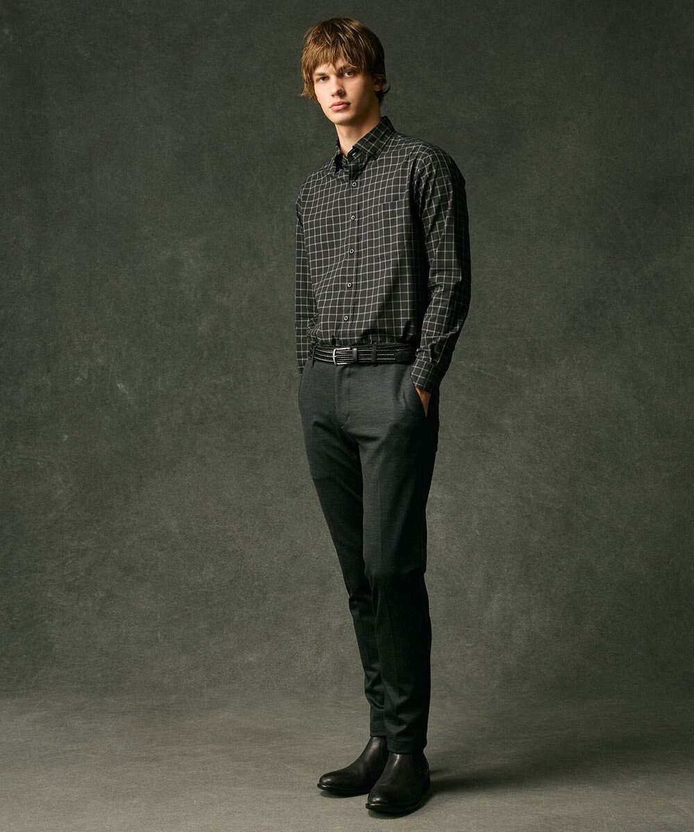 JOSEPH ABBOUD 【キングサイズ・尾州産素材/ウールジャージー】T/Wモクロディ パンツ 