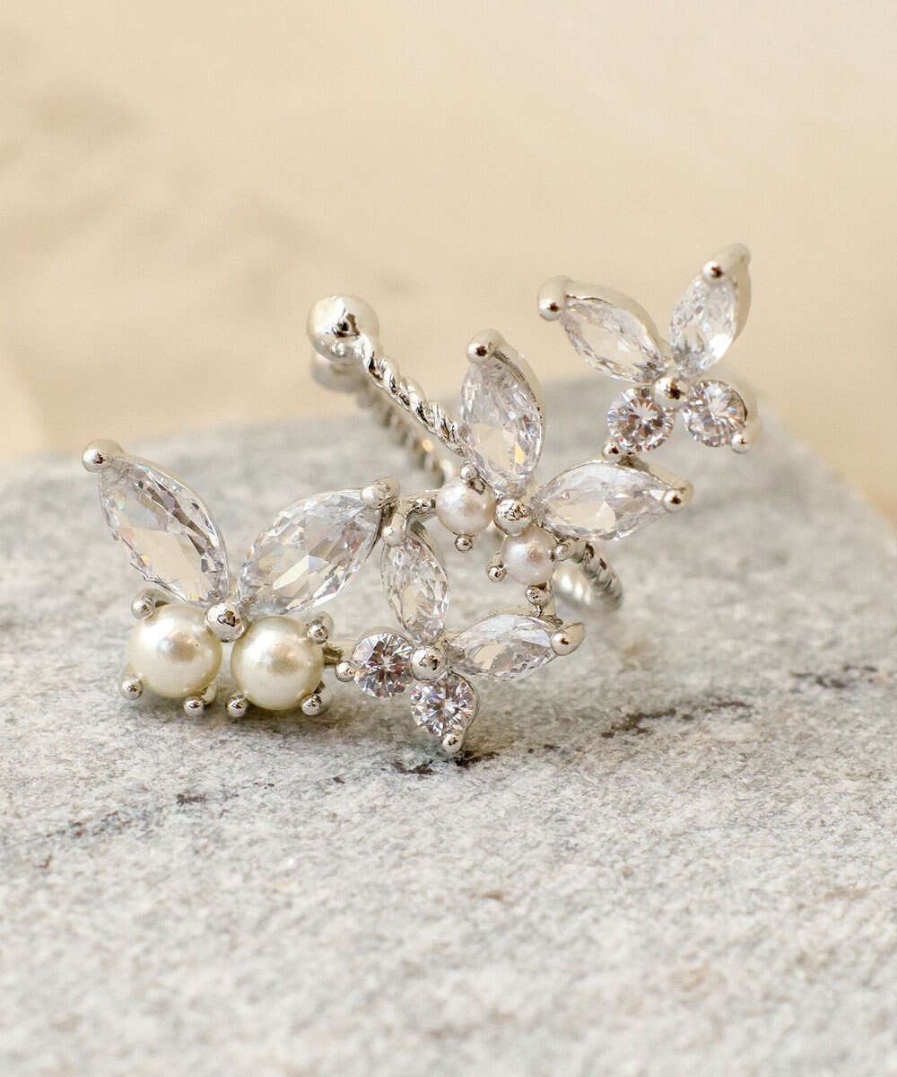 Tiaclasse バタフライ イヤーカフ 