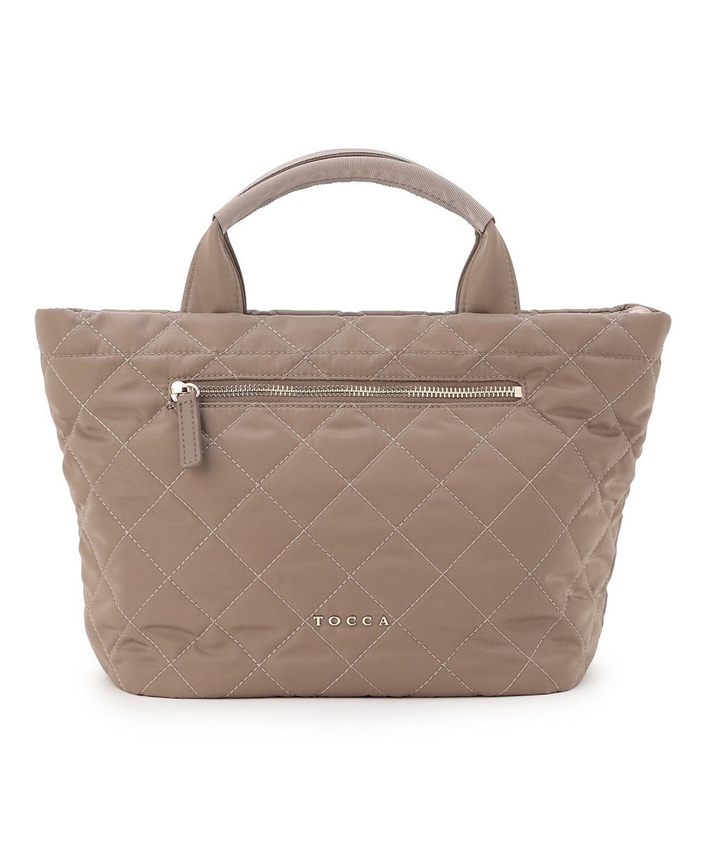 TOCCA TRACE PAVE FASTENER TOTE ナイロンキルトバッグ 