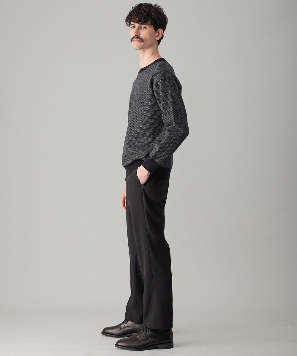 UNFILO MENS 【洗える/抗菌防臭】スムースシルキーニット バーズアイ 