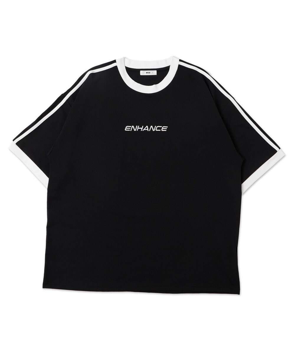 WEGO 【ユニセックス着用ITEM/MLサイズ展開】バックロゴラインリンガーT 