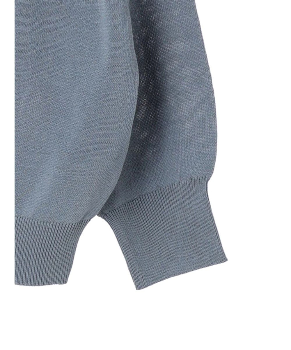 Green Parks さがら刺繍入りニットプルオーバー 