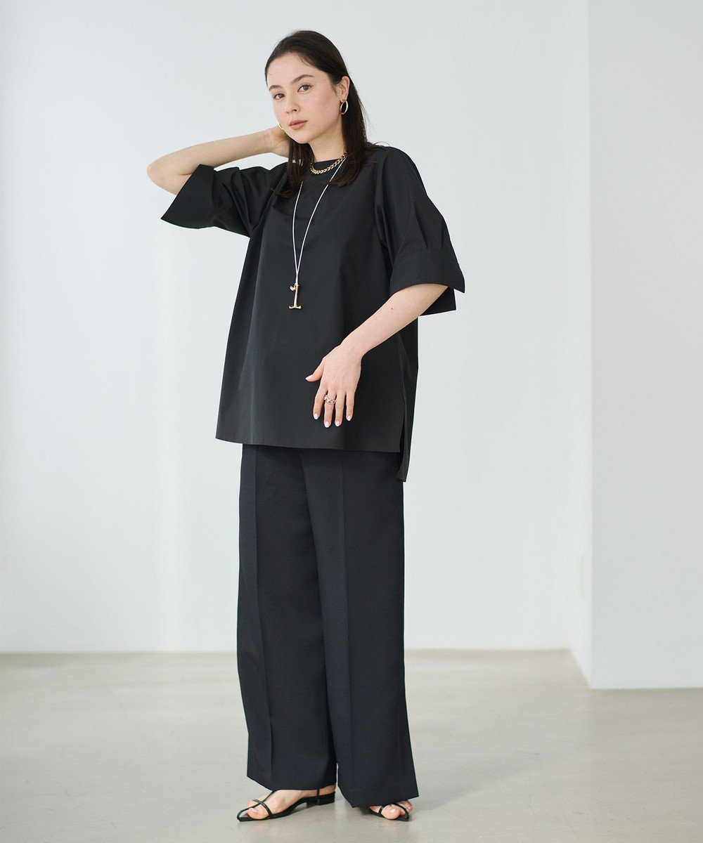 #Newans 【ANSWER for アクセサリーLOVER】ビッグカフスクルーネックブラウス 