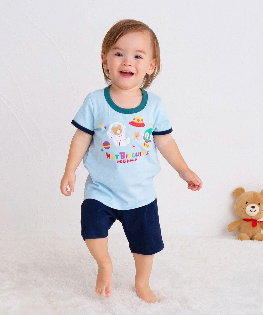 MIKI HOUSE HOT BISCUITS 【80-120cm】 ビーンズ ルームウェア 上下セット 