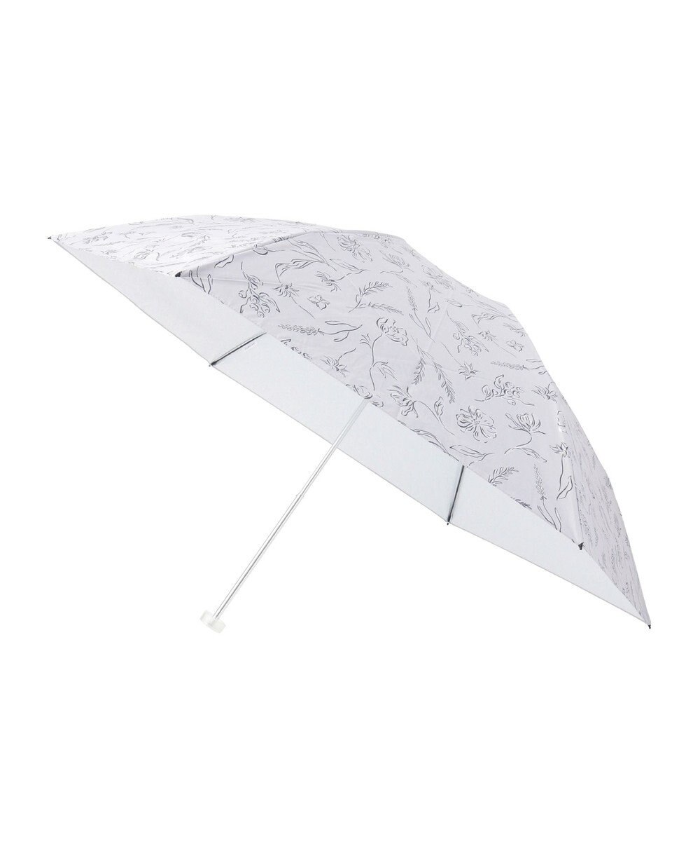 MOONBAT Fuwacool(フワクール) フワクールホワイト 晴雨兼用日傘 折りたたみ傘 シャイニープランツ 軽量 一級遮光／遮熱／UV 