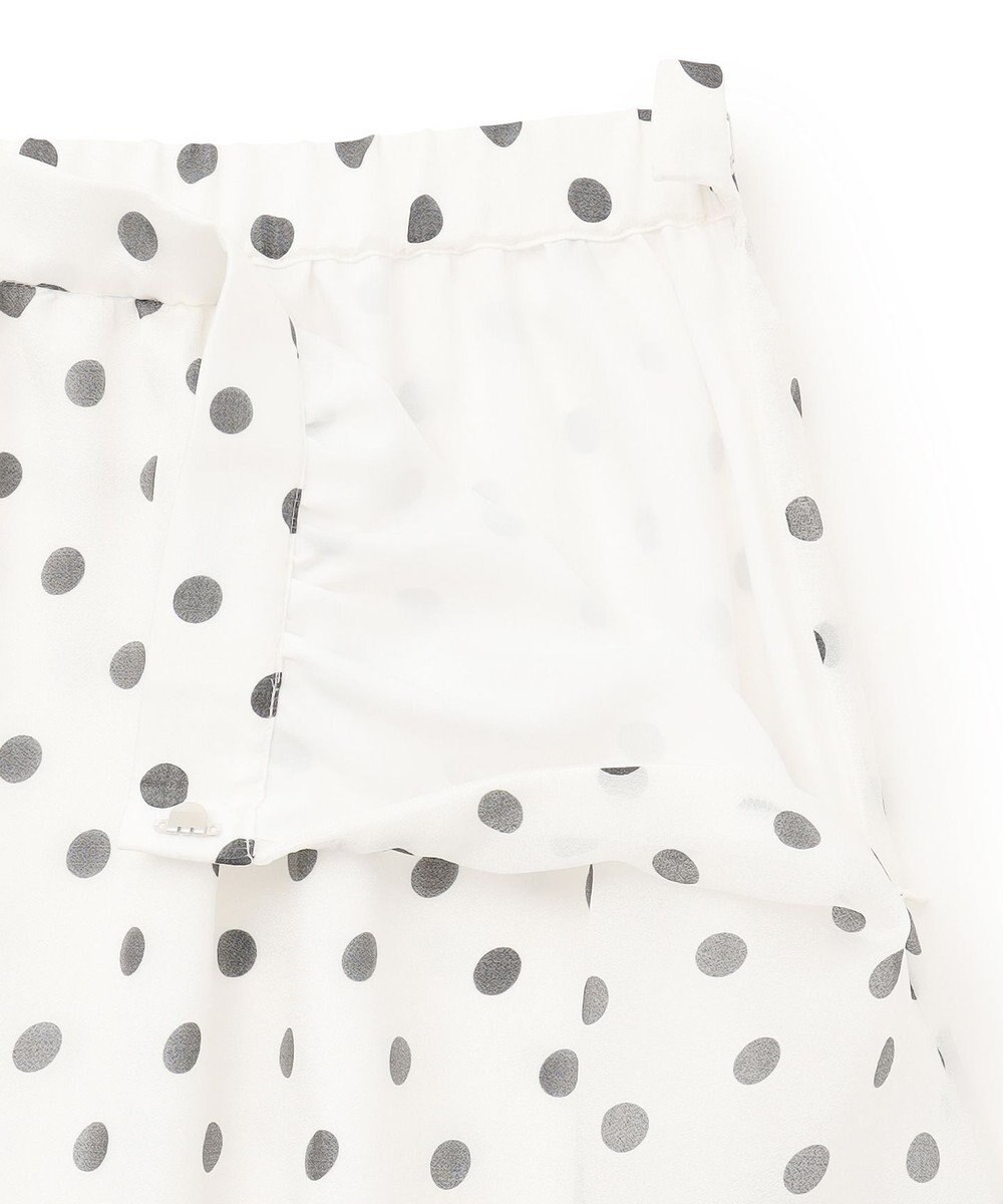 GRACE CONTINENTAL シアードットプリントスカート 