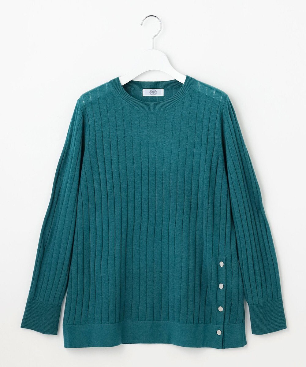 J.PRESS LADIES WORETED WOOL BLEND クルーネック ニット 