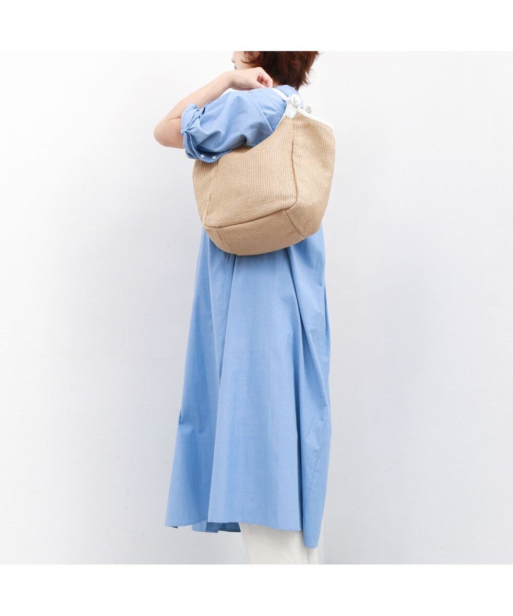 UNBILLION カシュカシュ cachecache / ポリプロピレンシート牛革付属トートバッグ 