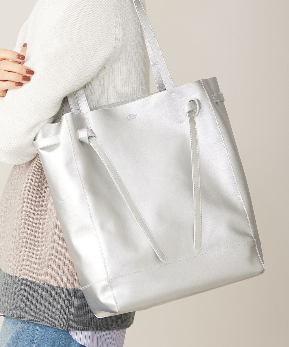 J.PRESS LADIES 【A4サイズ収納可】レザー トート バッグ 