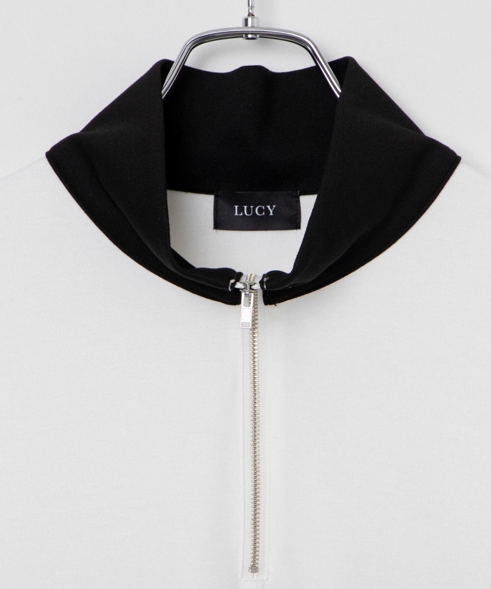 WEGO ドルマンポンチハーフジップロンT 