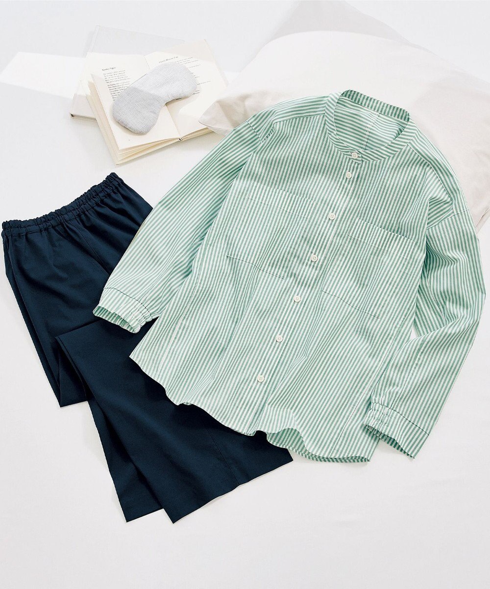 ワコール／睡眠科学 パジャマ 長袖 長ズボン 綿混(本体) ここちよく眠れる 寝返りしやすい レディース YDX509 睡眠科学／ワコール 