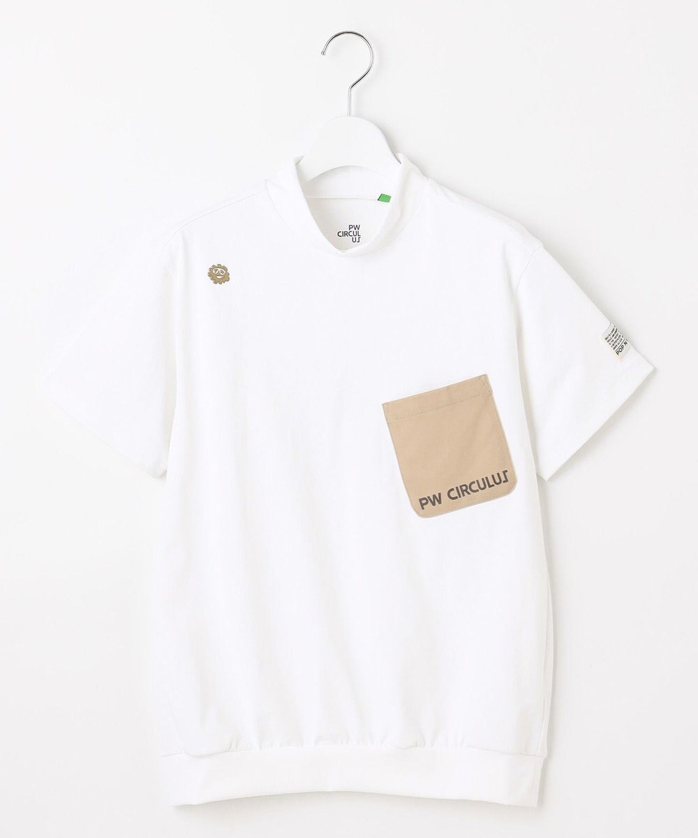 PW CIRCULUS 【吸水速乾 / UV遮蔽率99.5% UVカット / ストレッチ】【WOMEN】ポケットモックT ゴルフウェア レディース 