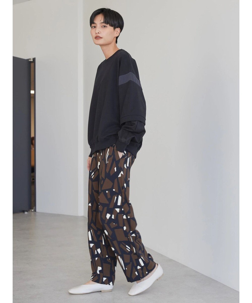 AMERICAN HOLIC 袖異素材ミニ裏毛プルオーバー 