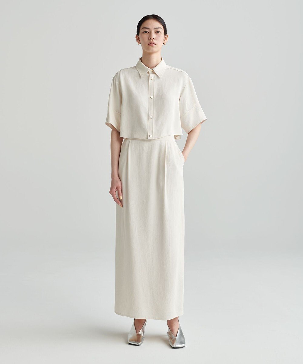 NAVE 【ReNAVE　洗える】アセテートギャバスカート 