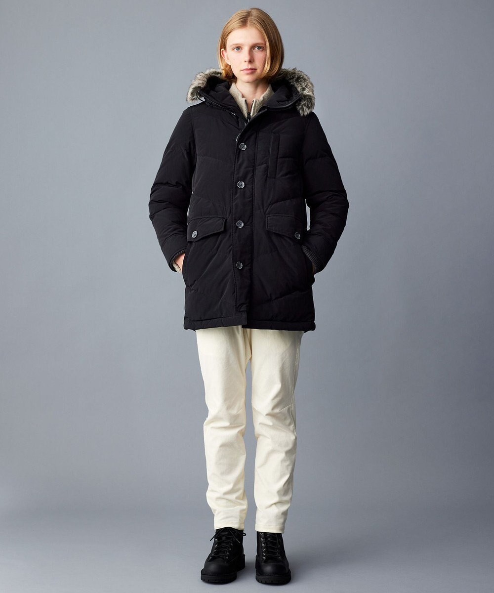 JOSEPH ABBOUD MOUNTAIN 【イタリア糸使用/軽量】ブークレーカモフラージュ  ニット ブルゾン 