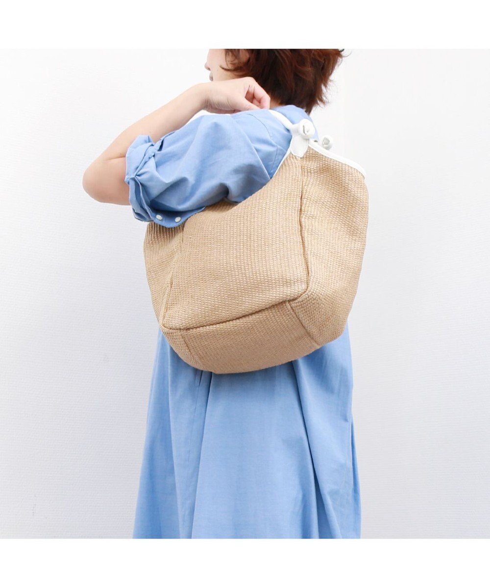 UNBILLION カシュカシュ cachecache / ポリプロピレンシート牛革付属トートバッグ 