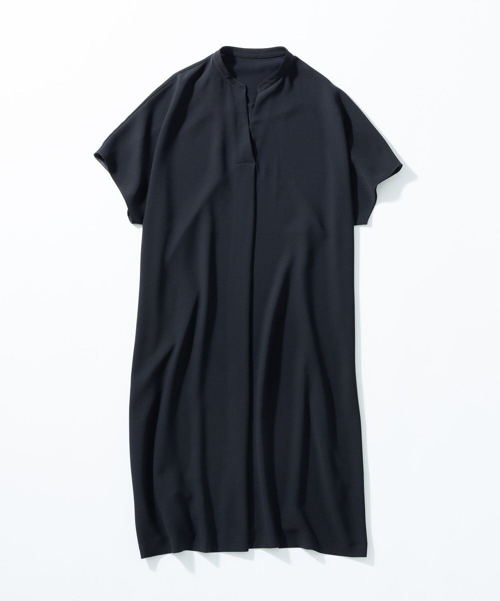 23区 L 【Lサイズ限定/吸水速乾/UVカット/接触冷感/】ストレッチジョーゼット 半袖ワンピース 