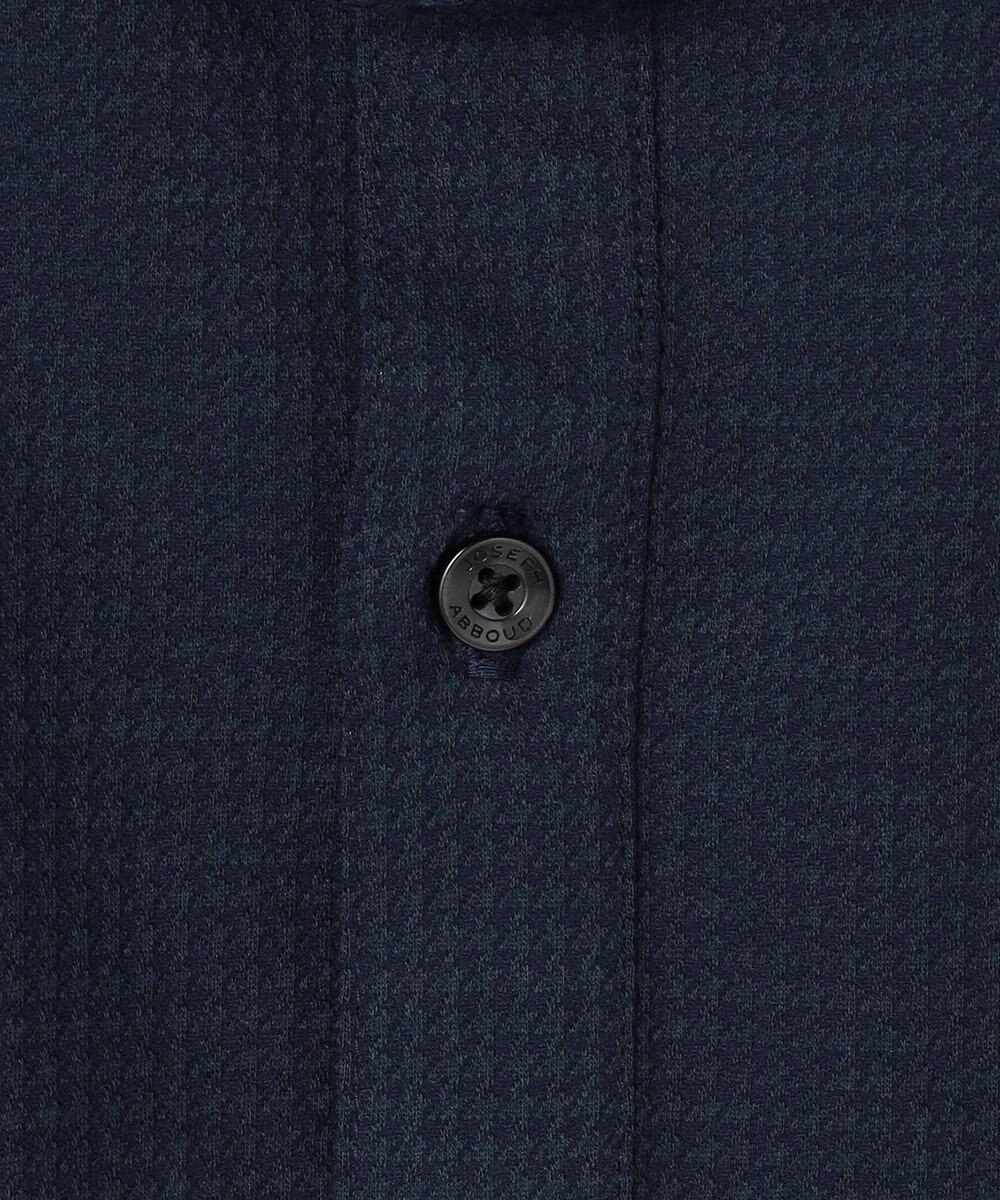 JOSEPH ABBOUD 【オーガニックコットン使用・JAPANファブリック】ミニ千鳥サッカー ポロシャツ 