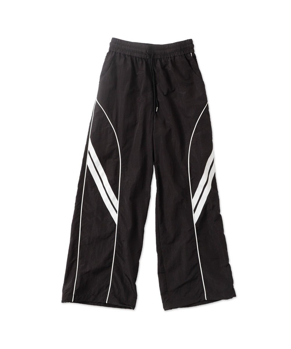 WEGO 【ウエストゴム】パイピングトラックパンツ 