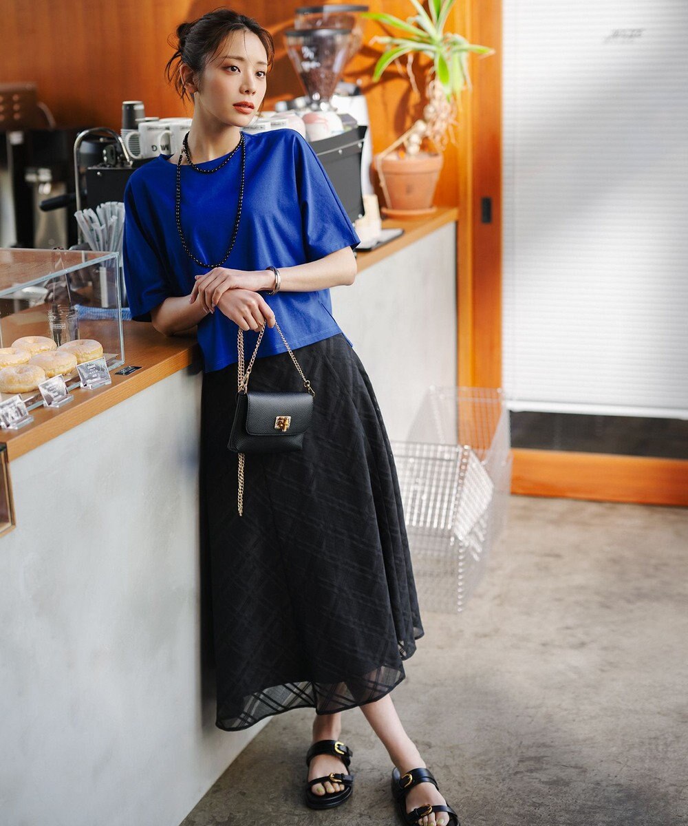 ANY SIS S ショート丈ドルマン５分袖 プルオーバー 