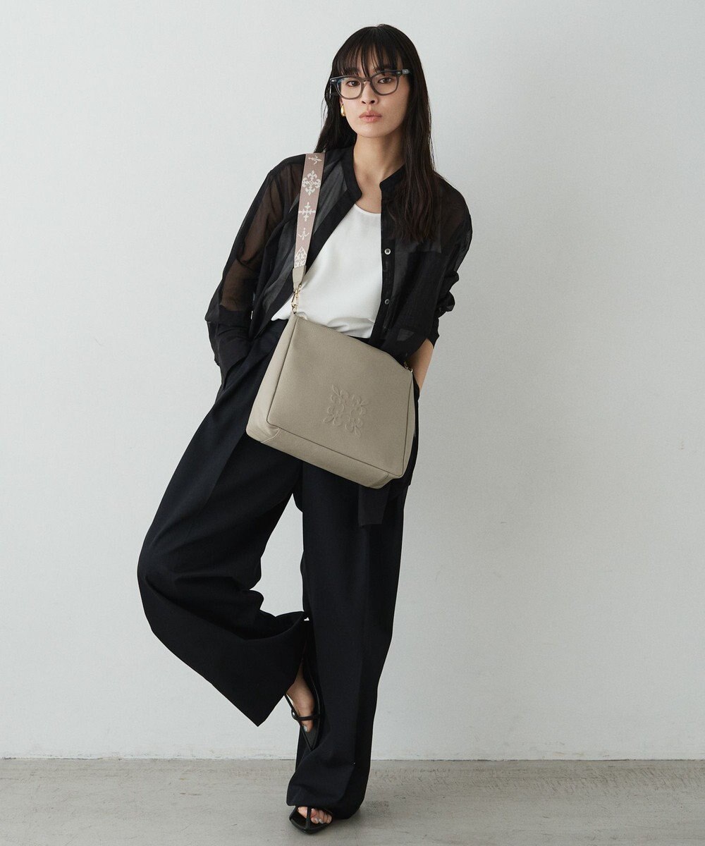 russet エンボスモノグラム2WAYショルダーバッグ(CE-1692) 