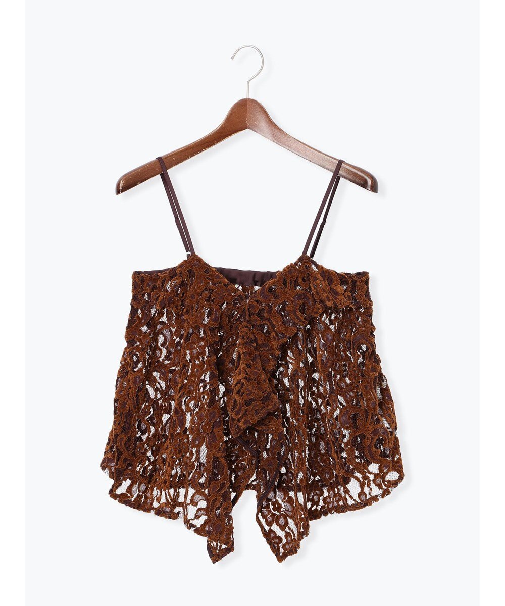 Te chichi ベロアレースキャミソール 