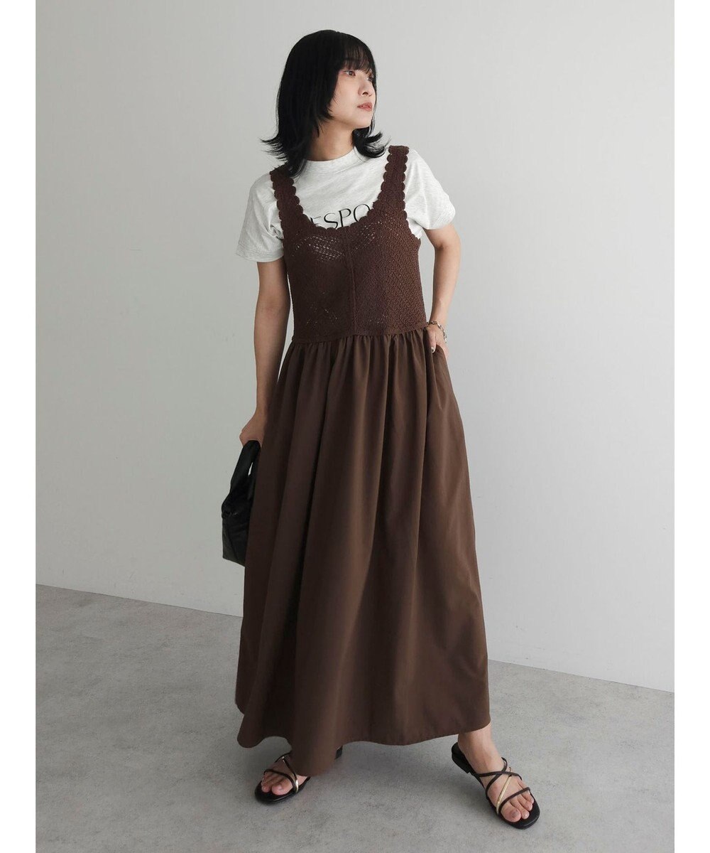 Green Parks ・ＳＵＧＡＲ　ＳＰＯＯＮ　クロシェキリカエワンピース 