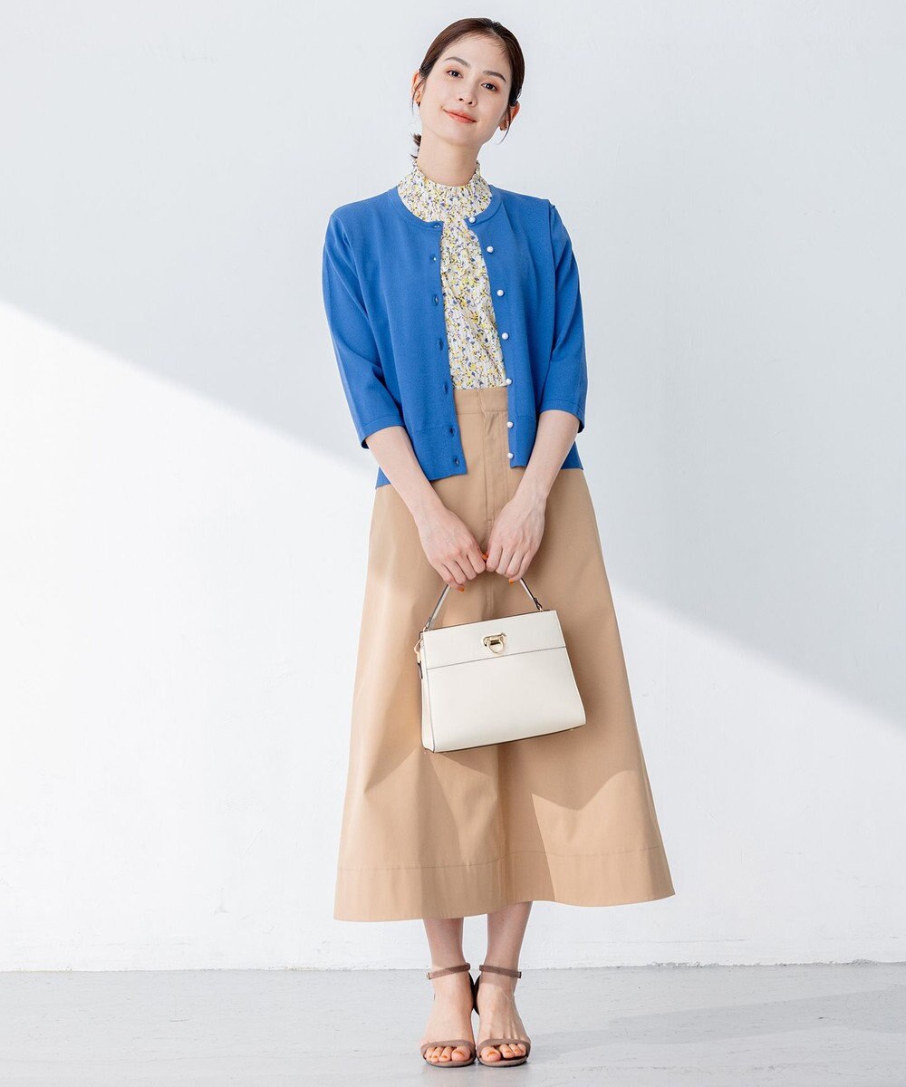 組曲 【ストレッチ・イージーケア】ハイウエストチノ スカート 