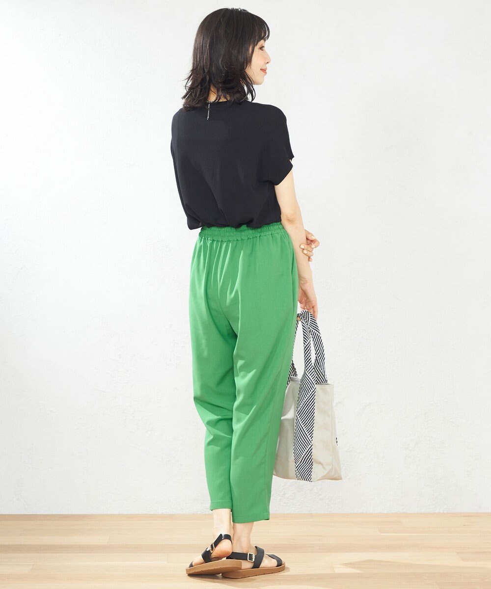 ANY 【接触冷感・UVケア】イージーケア美脚 パンツ 