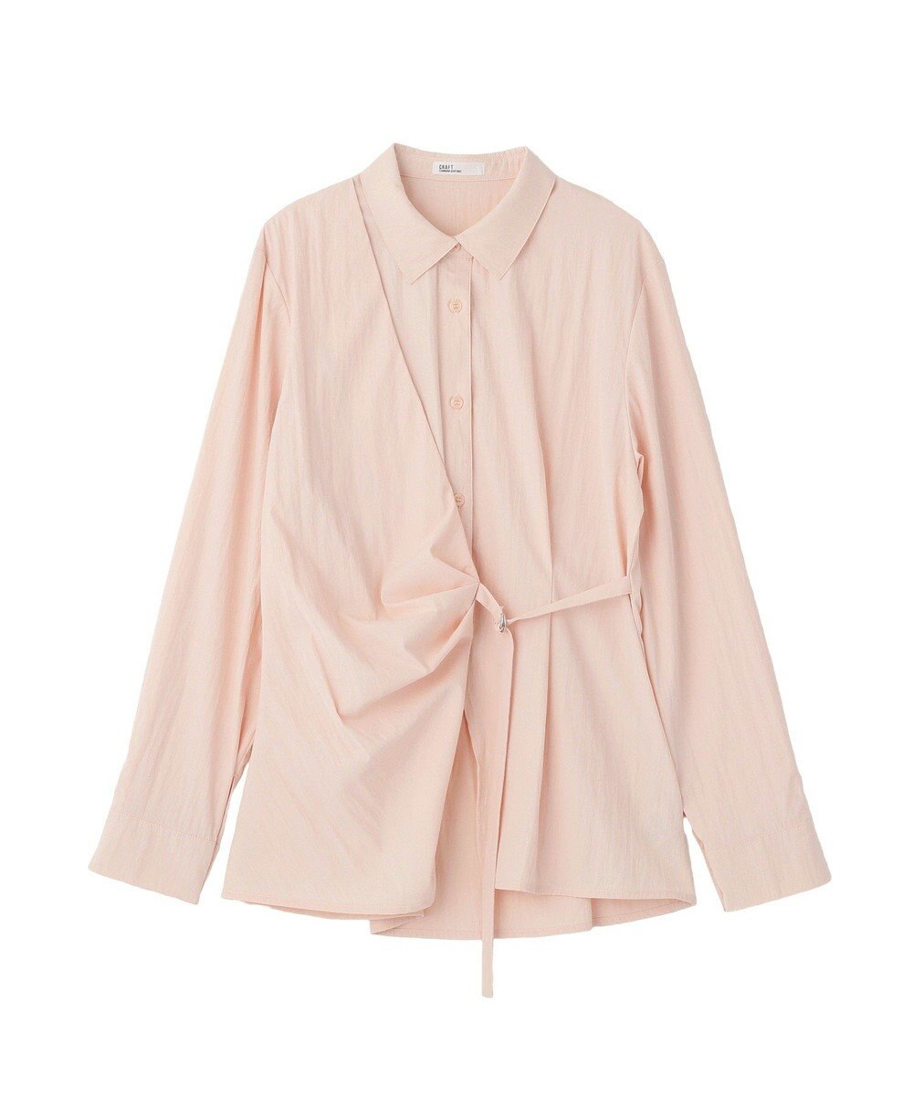 CRAFT STANDARD BOUTIQUE ベルト付きカシュクールシャツ 