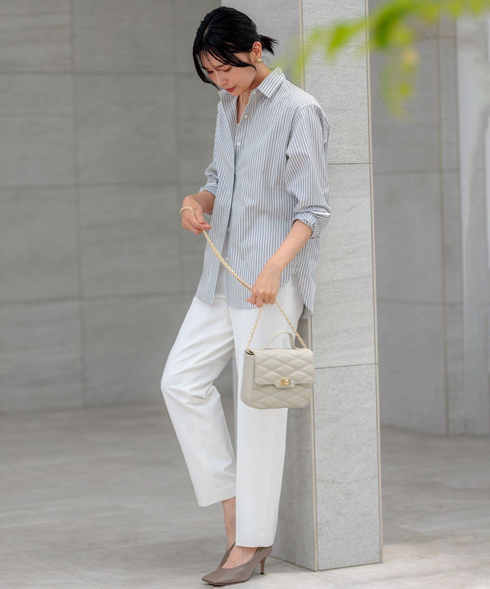 23区 L 【洗える】ドライ2WAYストレッチ テーパードパンツ 