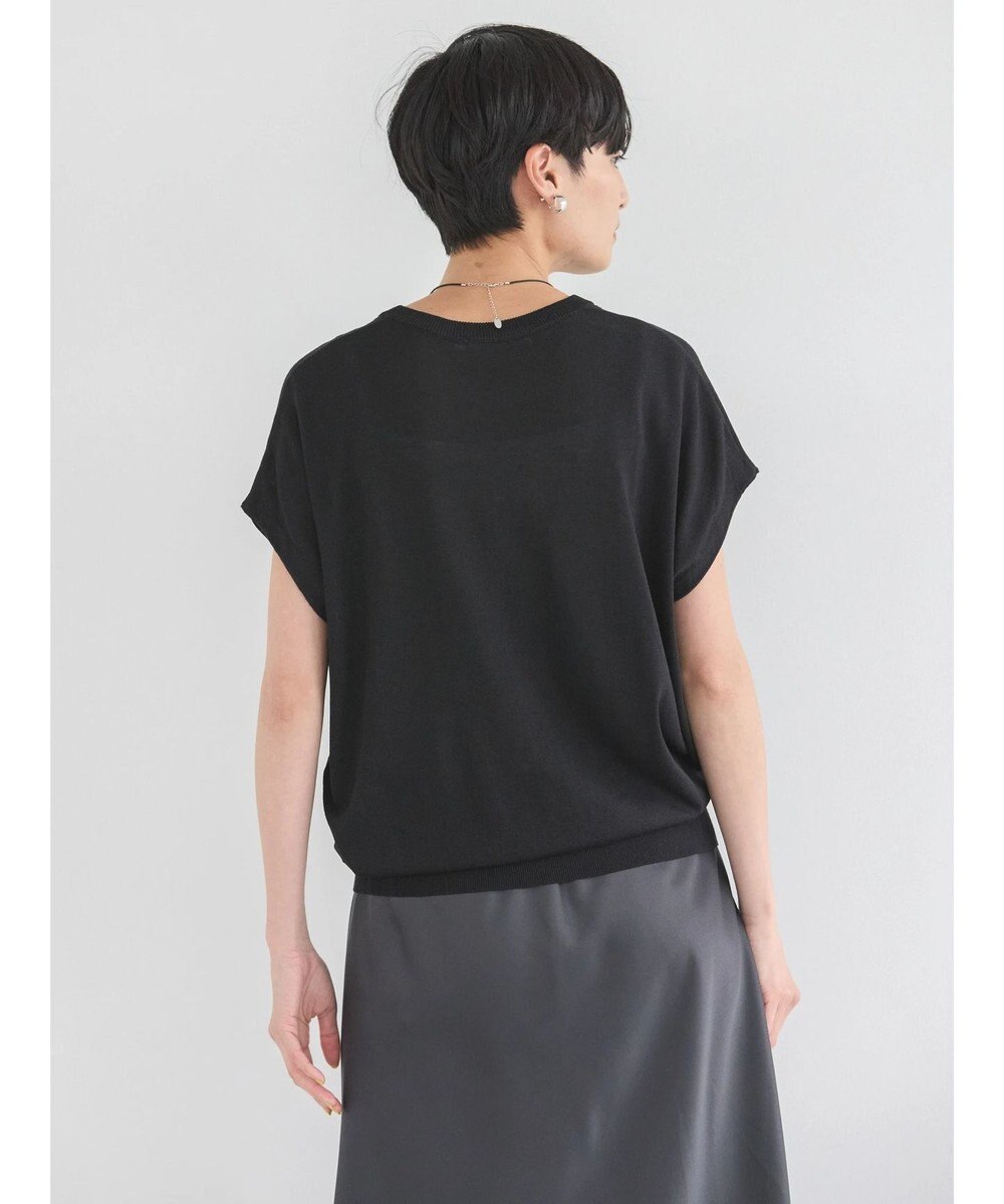 AMERICAN HOLIC 接触冷感フレンチスリーブニットプルオーバー 