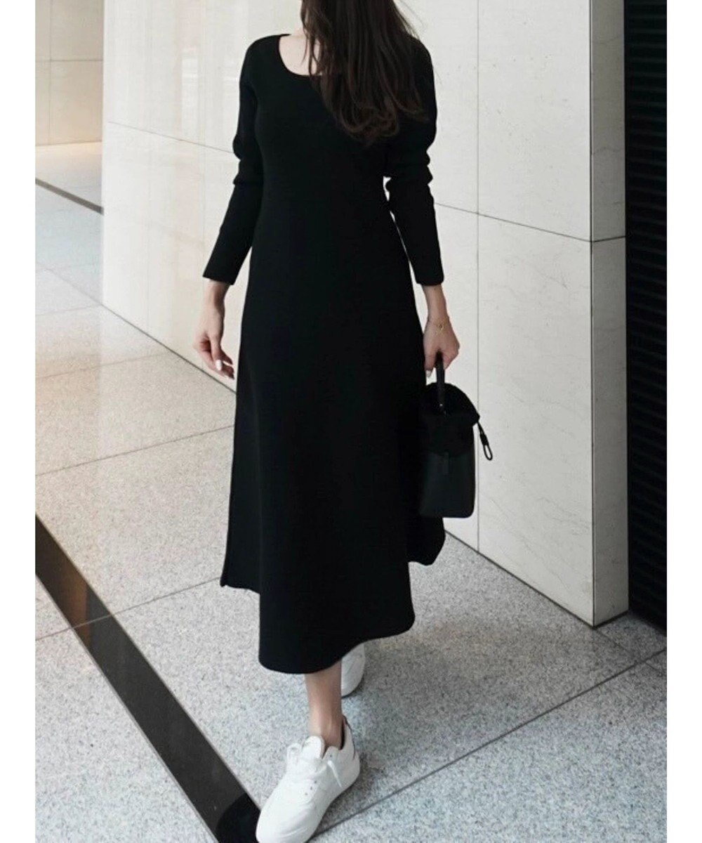 Green Parks フレアニットワンピース 