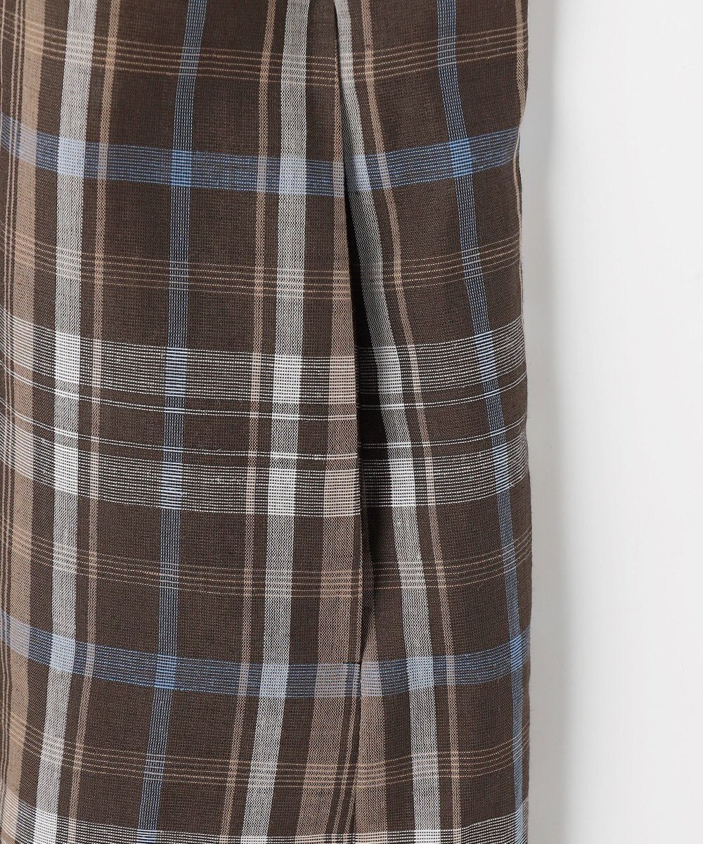 J.PRESS LADIES S コットンリネン Light マドラスチェック シャツ ワンピース 