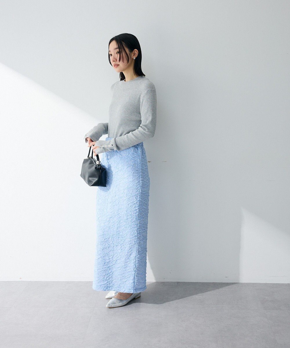 Green Parks 表面感ポコポコＩラインスカート 