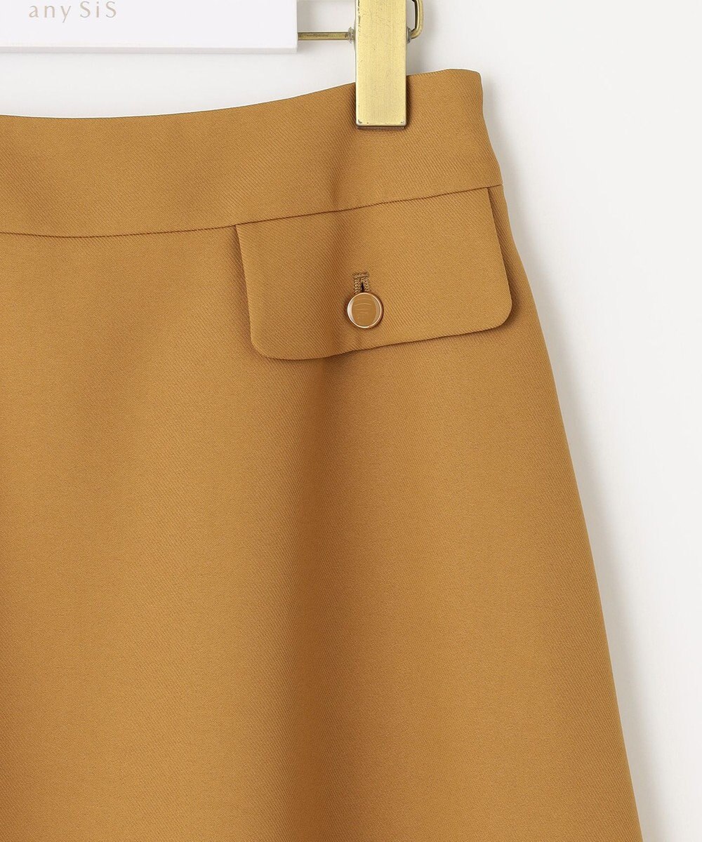 ANY SIS 【洗える】フラップポイントフレア スカート 