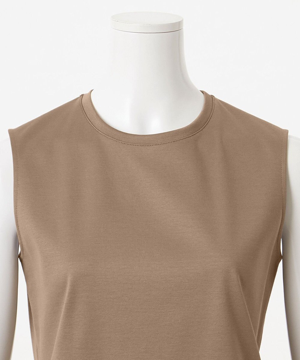 23区 【エステータ】スーピマコットン プレミアムジャージー ノースリーブTシャツ 