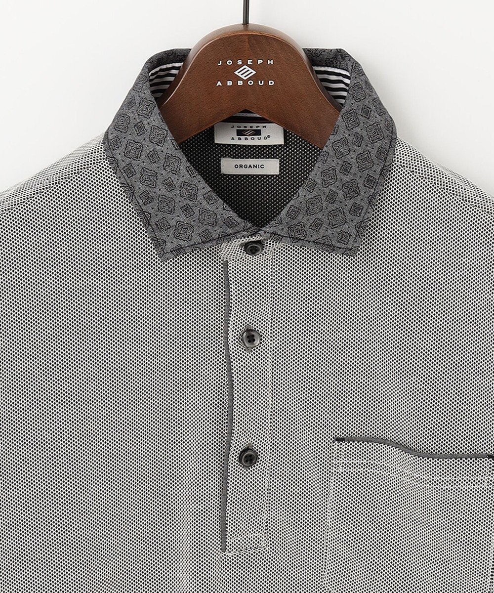 JOSEPH ABBOUD 【キングサイズ・オーガニックコットン】長袖ダディポロシャツ 