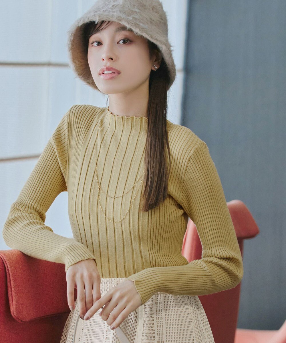 Tiaclasse 【新色追加・洗える】ランダムリブニットプルオーバー 