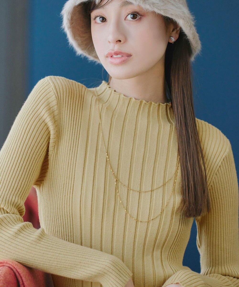 Tiaclasse 【新色追加・洗える】ランダムリブニットプルオーバー 